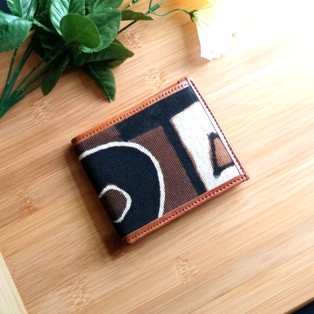 1PC Beautiful African Bogalon Leather Wallet
